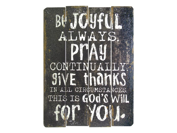 Wall Sign-Be Joyful-Wood Slat  (12 x 16) by Swanson