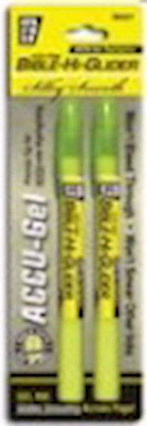 Highlighter-Accu-Gel Hi-Glider (2 Pk) Yellow by G T Luscombe