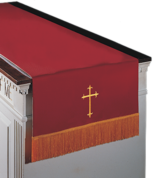 Communion-Table Runner-Viva-Reversible-Red/White w/Cross by Murphy Robe
