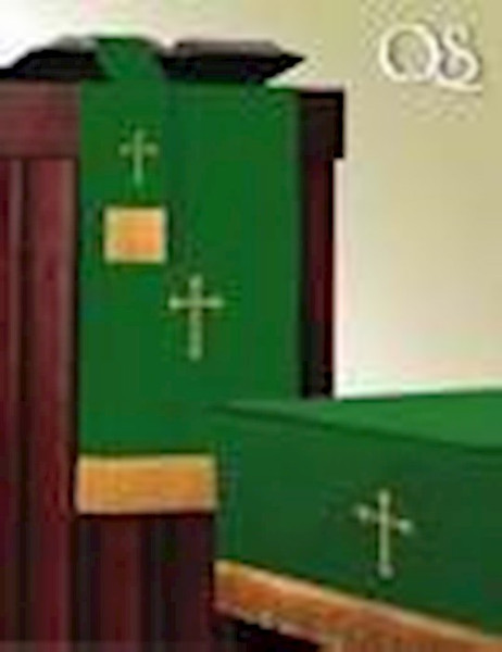 Communion-Table Runner-Viva-Reversible-Hunter/Purple w/Latin Cross by Murphy Robe