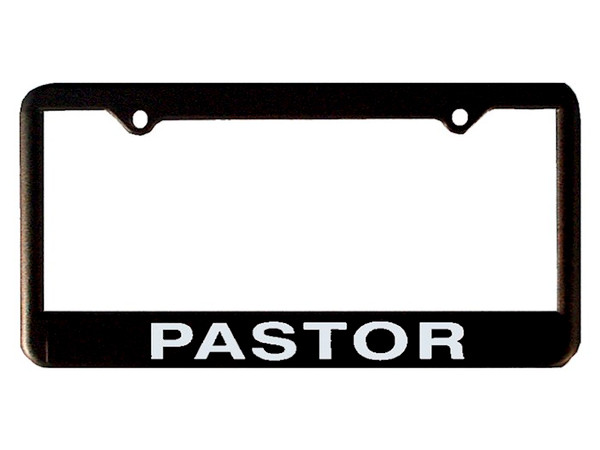 Auto Tag Frame-Pastor-Black by Swanson