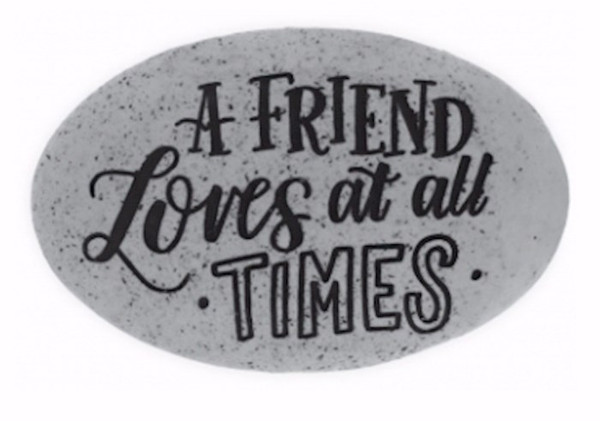 Pocket Stone-Proverb-A Friend Loves-Prov. 17:17 (Pack Of 12) by Touch Of Faith
