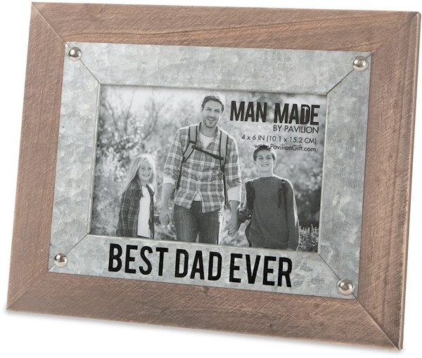 Frame-Best Dad (Holds 4 x 6 Photo) (7 x 9.5) by Pavilion