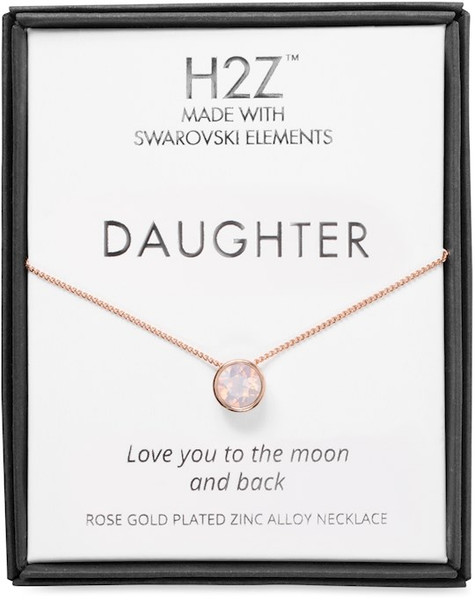 Necklace-Daughter w/Rose Opal (16" - 17.5") by Pavilion