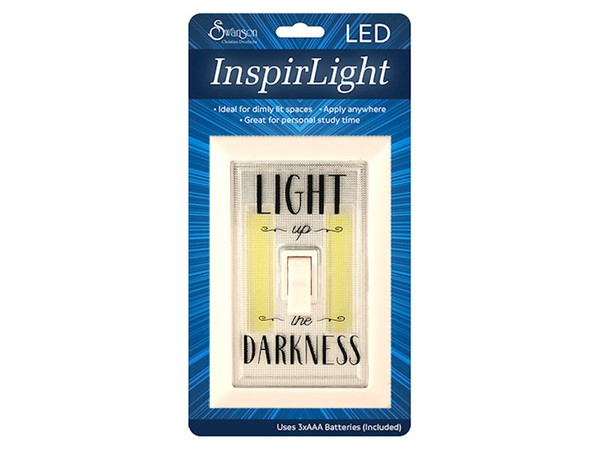 LED Light Switch-Light Up The Darkness (InspirLight) by Swanson