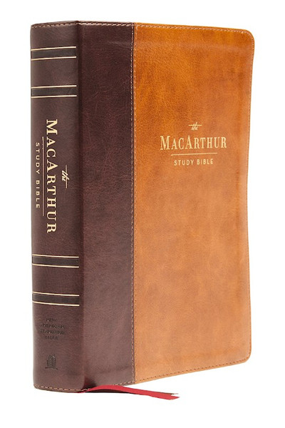NASB 1995 MacArthur Study Bible (2nd Edition) (Comfort Print)-Mahogany Leathersoft by Macarthur John F