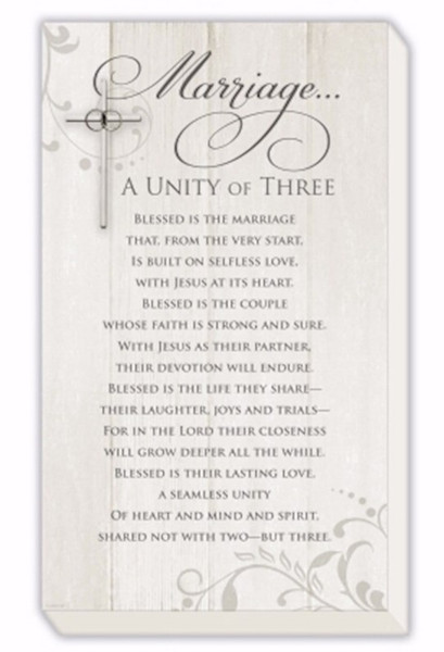 Plaque-Marriage (10" X 17" X 1.75") by Wedding