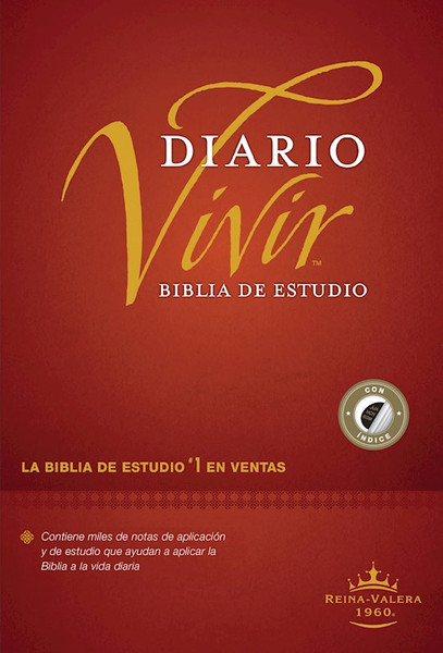 RVR 1960 Biblia de Estudio del Diario Vivir (Life Application Study Bible)-Burgundy Hardcover Indexed by Tyndale Espanol