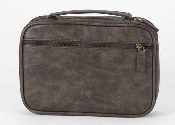 Bible Cover-Antique Leather Look-Brown-LRG by White Dove Des