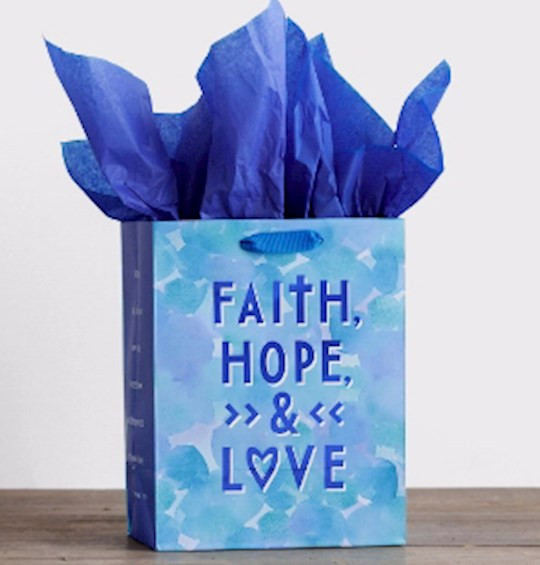 Gift Bag-Specialty-Faith Hope & Love-1 Corinthians 13:13-Medium by Dayspring