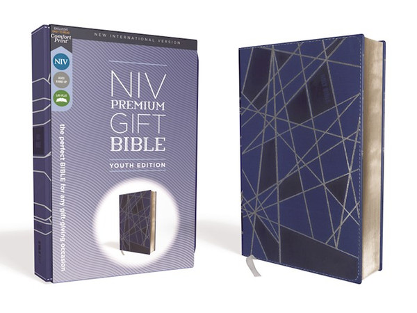 NIV Premium Gift Bible/Youth Edition (Comfort Print)-Blue Leathersoft by ZonderKidz