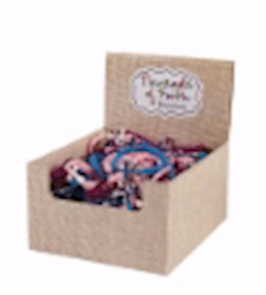 Bracelet-Enamel Cross/Braid Cord w/Display (36 Pcs) (PKGT) by Kingdom