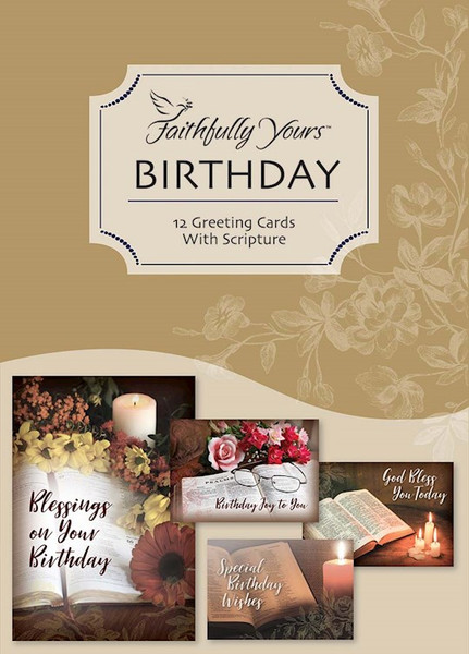 Card-Boxed-Birthday-Treasured Moments (Box Of 12) by KJV Scripture