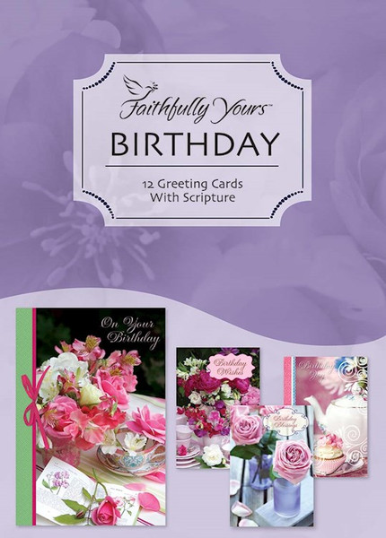 Card-Boxed-Birthday-Teacup Wishes (Box Of 12) by KJV Scripture
