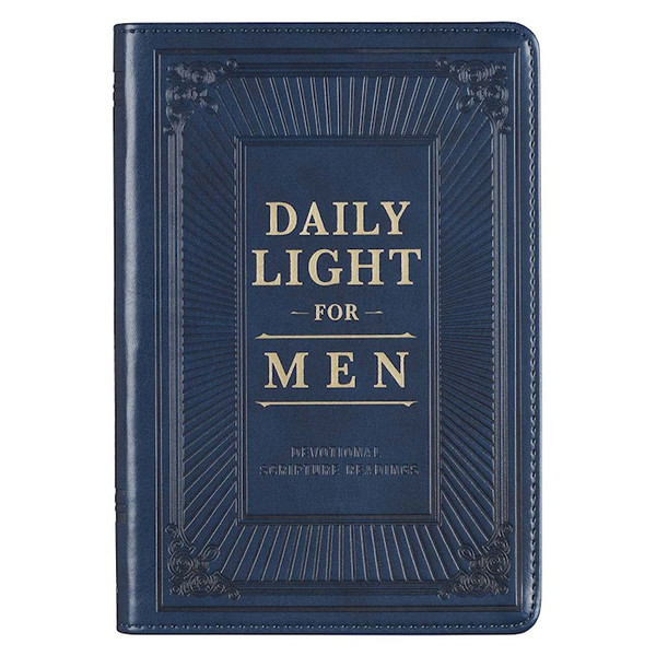 Daily Light For Men-Blue Luxleather by Christian Art Gift