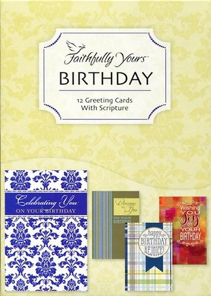Card-Boxed-Birthday-Blessings (Box Of 12) by KJV Scripture