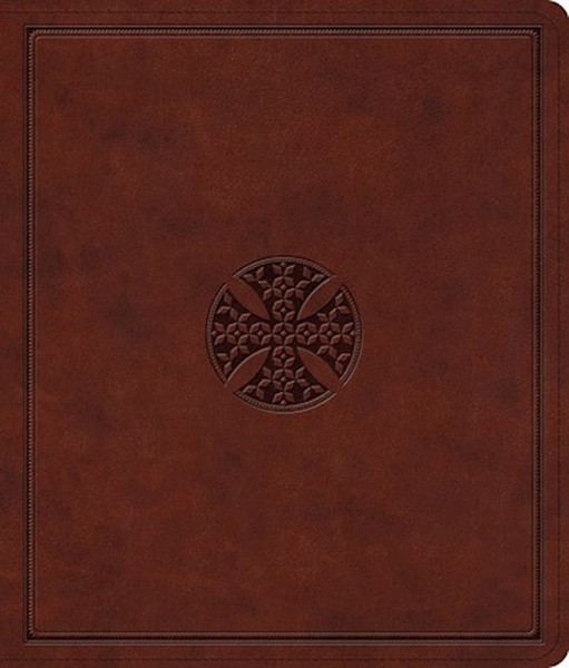 ESV Journaling Bible-Brown Mosaic Cross Design TruTone by English Standard V