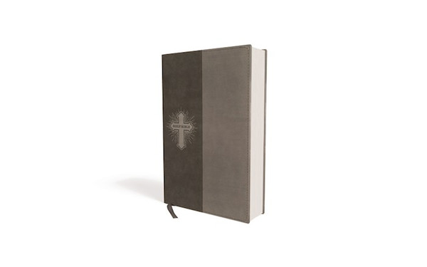 NIV Thinline Bible For Kids (Comfort Print)-Gray Leathersoft by Zondervan