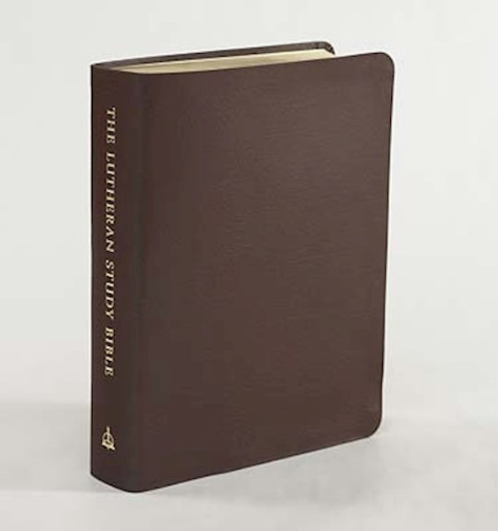 ESV Lutheran Study Bible-Sangria Genuine Leather by Concordia
