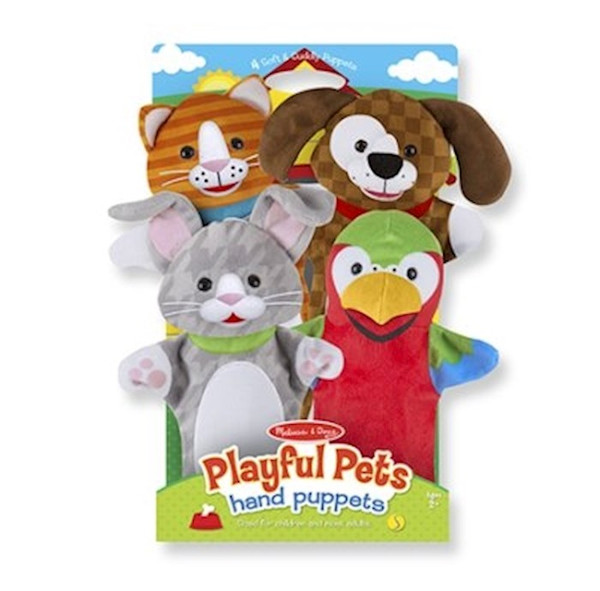 Hand Puppet Set-Playful Pets (Ages 2+) by Melissa and Doug