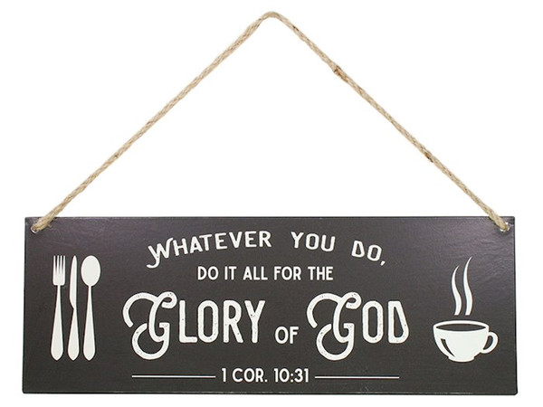 Wall Hanging-Glory Of God-Metal (15.5 x 5.5) by Swanson