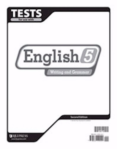 English 5 Tests (2nd Edition) by BJU Press