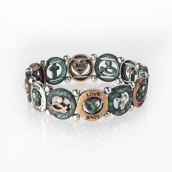 Bracelet-Eden Merry-Heart Circle/Blue by Eden Merry