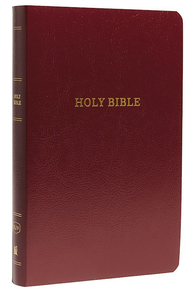 KJV Gift & Award Bible (Comfort Print)-Burgundy Leatherflex by Nelson Bibles
