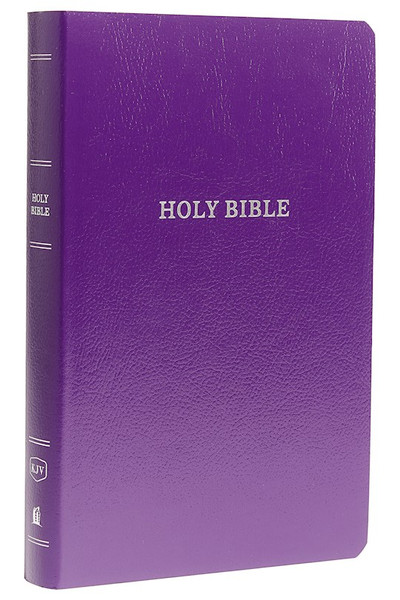 KJV Gift & Award Bible (Comfort Print)-Purple Leatherflex by Nelson Bibles