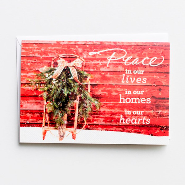 Card-Boxed-Christmas-Peace In Our Hearts (Box Of 18) by Christmas