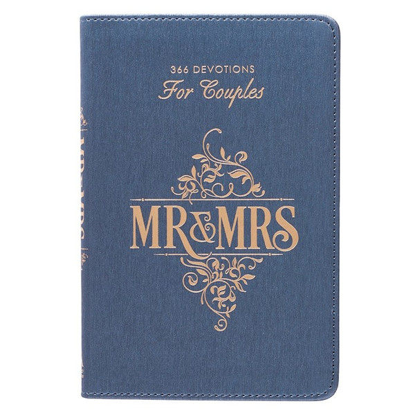 Mr. & Mrs. 366 Devotions For Couples-LuxLeather by Rob Teigen Joanna