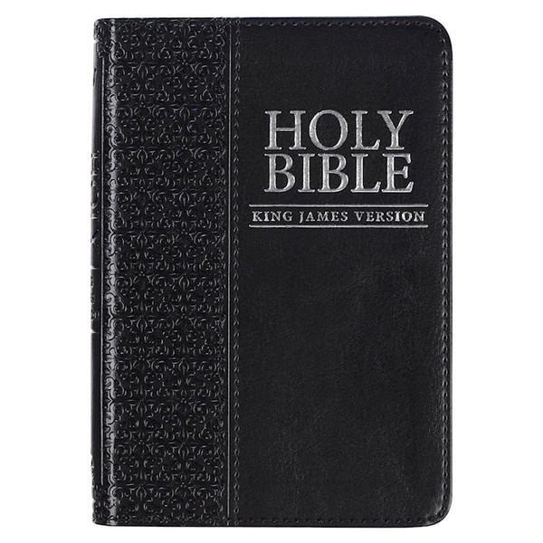 KJV Pocket Bible-Black Faux Leather by Christian Art Gift