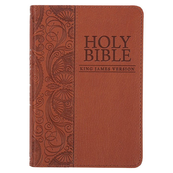 KJV Pocket Bible-Tan Faux Leather by Christian Art Gift