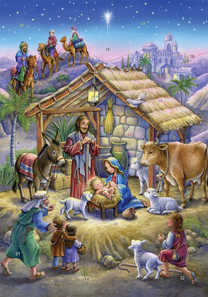 Medium Advent Calendar-Peaceful Prince (8.25 x 11.75) by Vermont Christmas