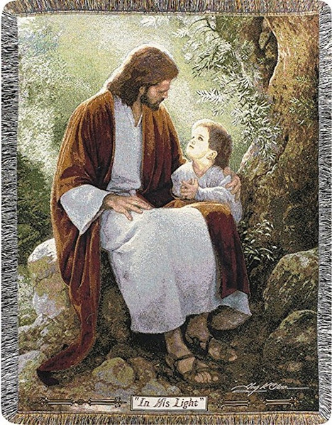 Throw-In His Light-Tapestry (50" x 60") by Olsen Greg