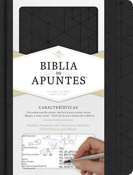 RVR 1960 Biblia de Apunte (Notetaking Bible)-Black LeatherTouch by B&H Espa±ol