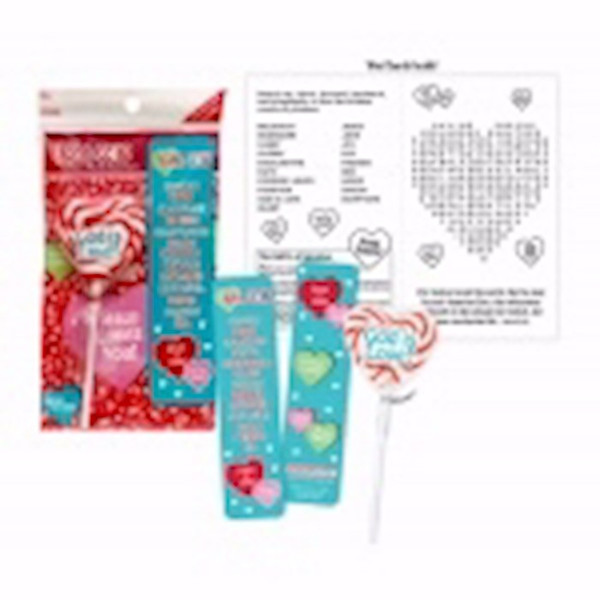 Candy-John 3:1 Heart Pop Set w/Bookmark by Scripture Candy