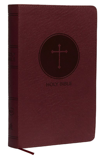 NKJV Deluxe Gift Bible (Comfort Print)-Burgundy Leathersoft by Nelson Bibles