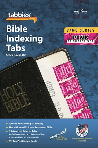 Bible Tab-Camo Series-Pink-Old & New Testament by Tabbies