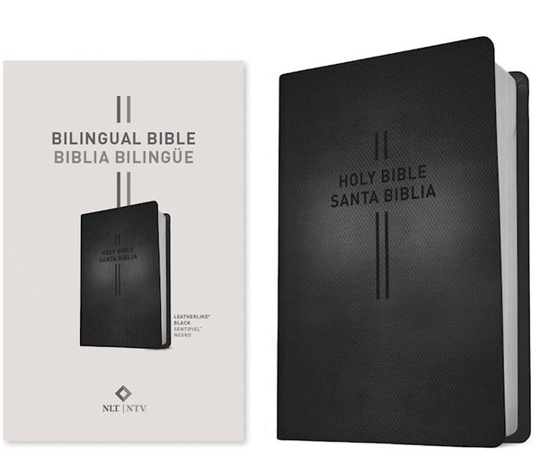 NLT/NTV Bilingual Bible (Biblia Bilingue)-Black LeatherLike by Tyndale Espanol