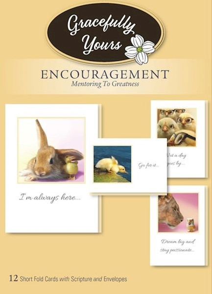 CARD-BOXED-ENCOURAGEMENT-MENTORING TO GREATNESS #145 (BOX OF 12) by Gracefully Yours