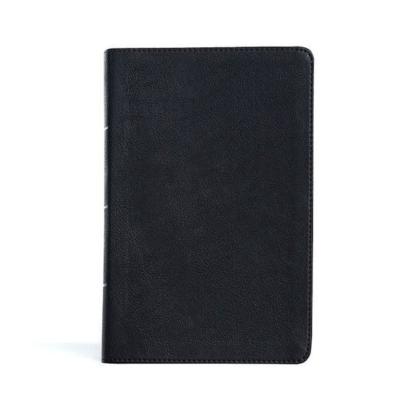 CSB Large Print Personal Size Reference Bible-Black LeatherTouch Indexed by CSB Bibles By Holm