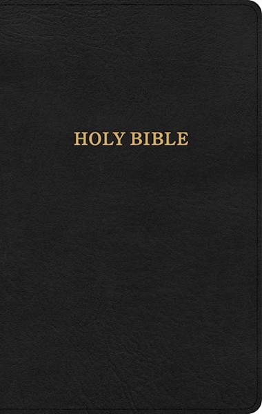 KJV Thinline Reference Bible-Black LeatherTouch by Holman Bible