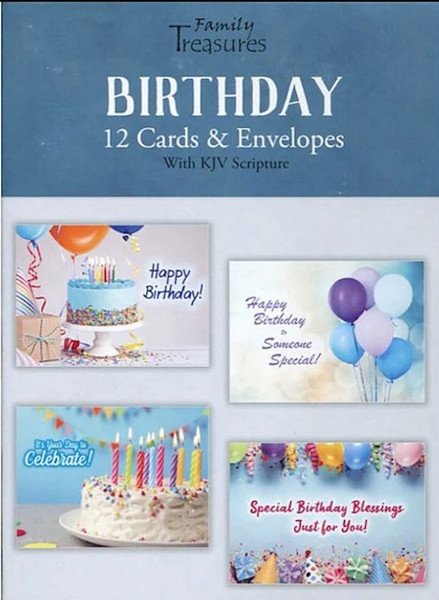 Card-Boxed-Birthday-Celebrating You (Box Of 12) by Family Treasures