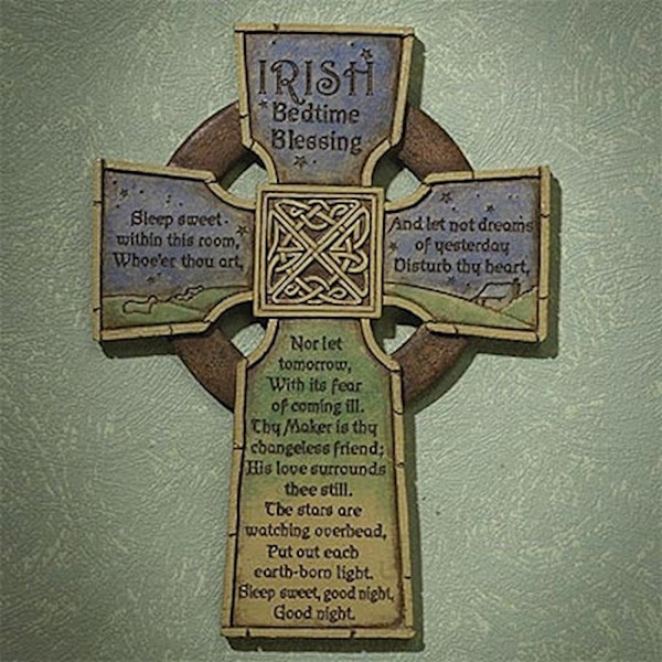 Wall Cross-Irish Bedtime Blessing (6 1/4" x 8 1/2") by CA Gift