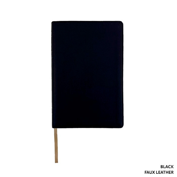 LSB Legacy Standard Bible/Handy Size Bible (Red Letter)-Black Paste-Down Faux Leather Indexed by Steadfast Bibles