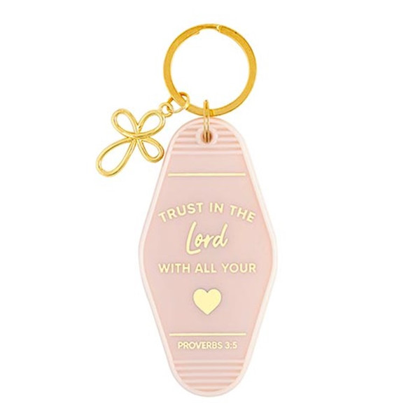 Key Tag-Motel Style-Trust In The Lord (Proverbs 3:5) (1.75" x 3.5") by Santa Barbara Des
