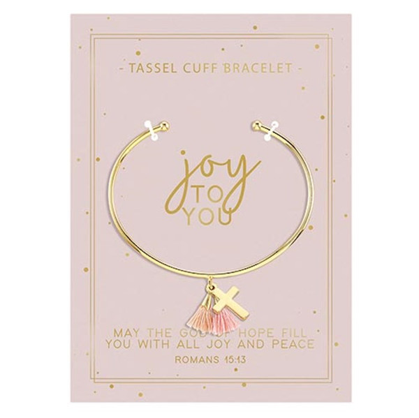 Tassel Cuff Bracelet-Joy To You-Carded by Santa Barbara Desi