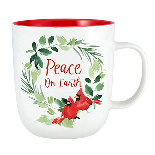 Mug-Peace On Earth/Cardinal (14 Oz) by Christmas