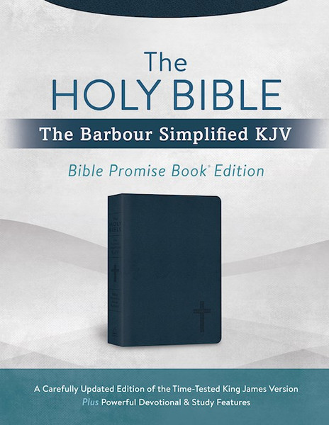 KJV Simplified Bible: The Bible Promise Book Edition-Navy Cross DiCarta by Barbour Staff